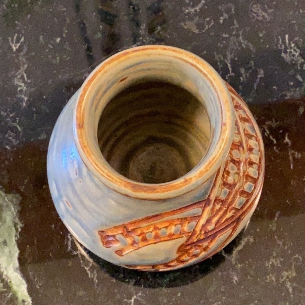 Fine Art Yarrabah Pottery Australian Aboriginal E. Deemera Turtle Vase Pot - Picture 7 of 12